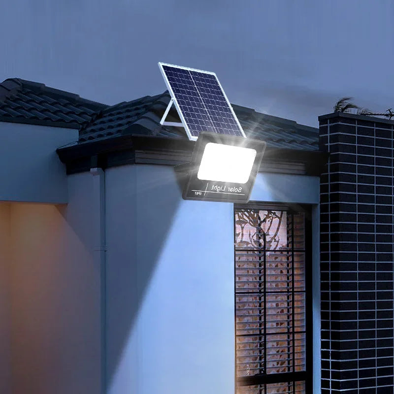 projecteur solaire ip66 angle réglable led panneau solaire clips moderneextérieur
