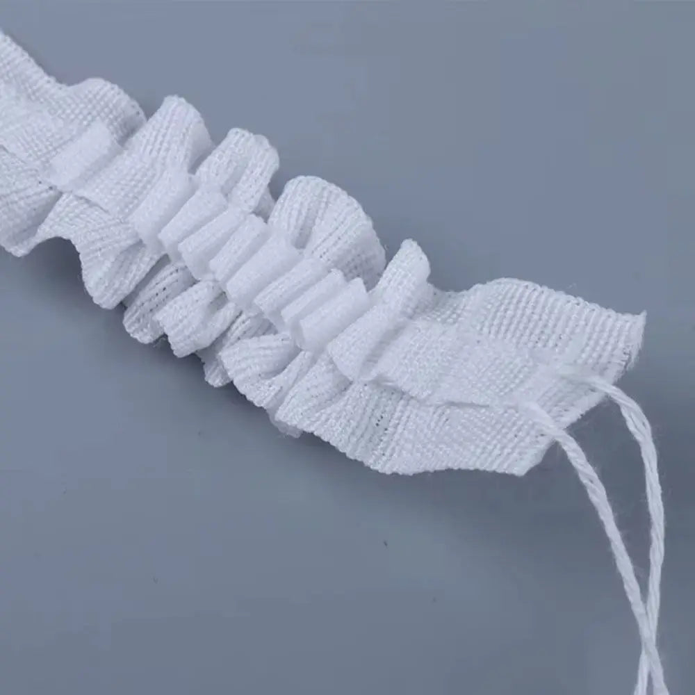 anneaux rideau blanc tissu plissé accessoires voies enfilade 30m fixations utilitaires textiles fonctionnels