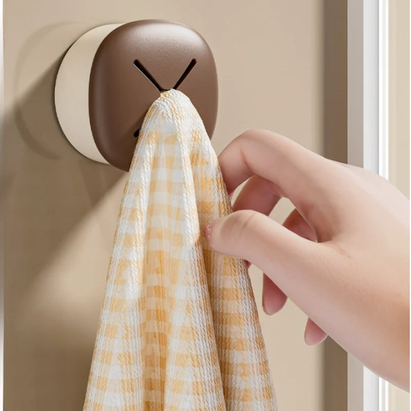 porte serviettes mural adhésif plaid jaune blanc serviette beige moderne minimaliste