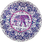 serviette plage ronde motif mandala boho chic coton polyester décorative grande plage été
