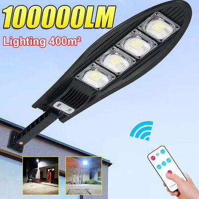 Lampe solaire LED extérieur super lumineuse bleue