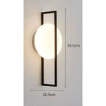 lampe murale moderne minimaliste noir doré éclairage chambre salon entrée étude
