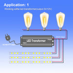 ampoule led filamente doré transparente vintage e12 25000h 249lm 360° 1w 12v