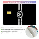 étui carte bancaire star wars logo noir rouge adhésif moderne stylisé billets protection porte