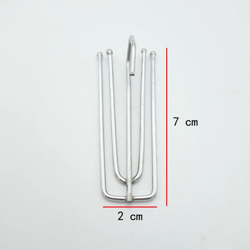 clips métalliques inoxydables moderne argentés lisses 15 pièces 30 pièces 60 pièces