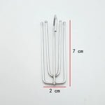 clips métalliques inoxydables moderne argentés lisses 15 pièces 30 pièces 60 pièces