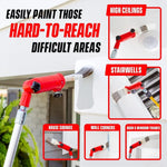 outil peinture pinceau extension multi angles support réglable bricolage peinture fixations vis outils