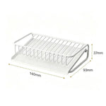porte savon moderne plastique noir grille métallique opaquant étagère drainage