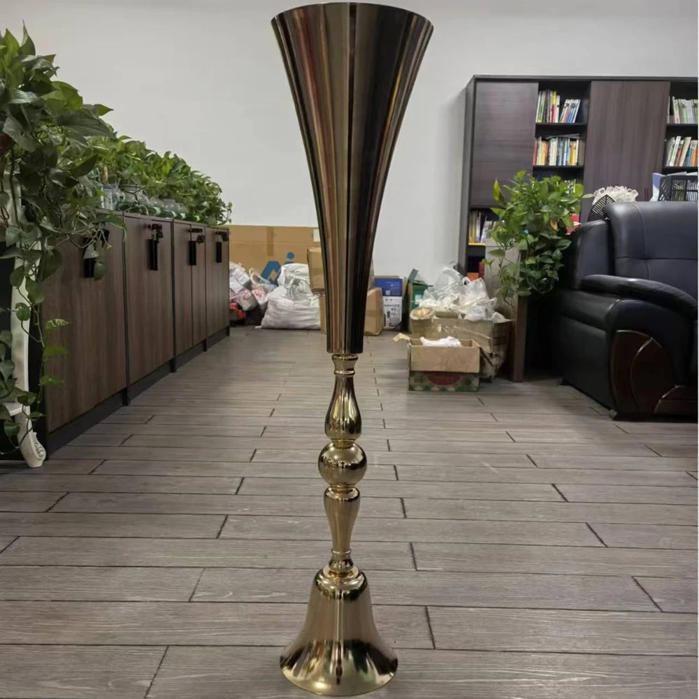 vase doré métal classique haut 100cm 65cm 75cm 90cm événement mariage