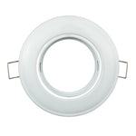projecteur led spot noir blanc moderne clips métalliques facile entrée lumière ronde adjustableintérieur