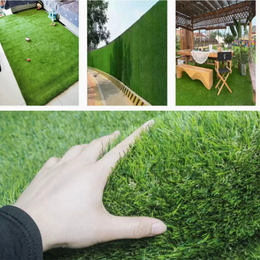 tapis herbe artificielle vert pelucheux moderne adhésif extérieur animaux 50cm 150cm double couche épaisse