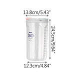 boîtes rangement alimentaire transparentes modernes grilles poignées couvercle mesure