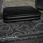 tapis pique nique imperméable oxford cloth cartographique moderne noir blanc 200cm 300cm camping