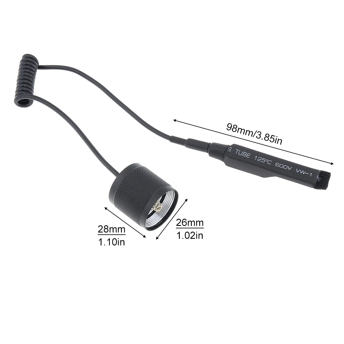 lampe torche noire led zoomable résistante 10w 1000 lumens texturée moderne 200 500mètres