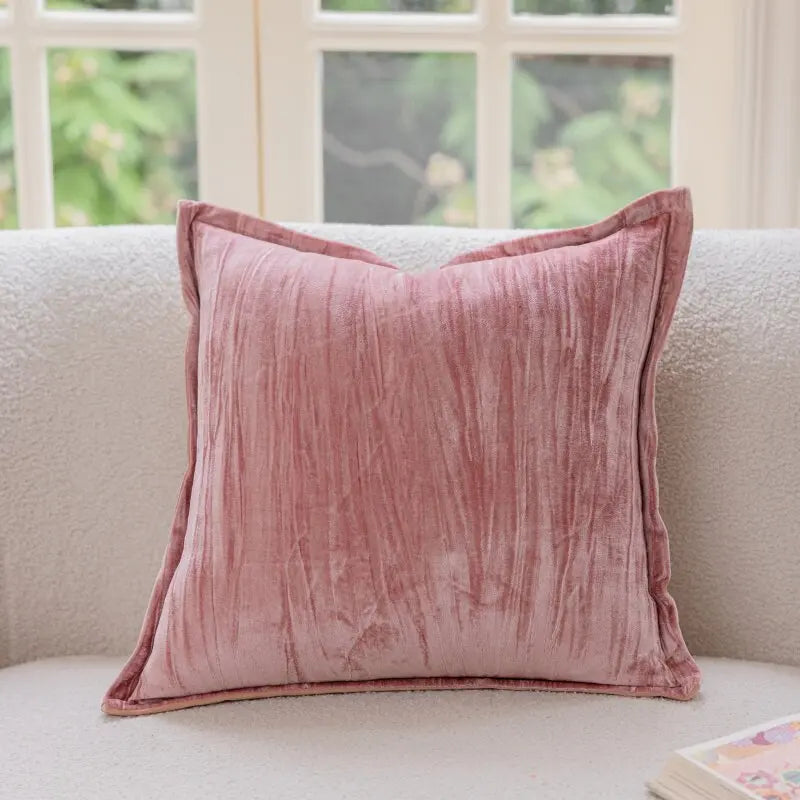 coussin deco boho chic rose blanc motif geometrique franges opaques canape lit decoration intérieure