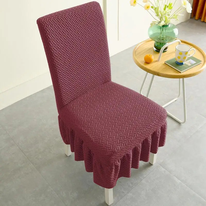 housses chaise moderne bleu beige tissu jacquard adhésif résistant taches