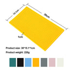 tapis bar silicone perforé moderne noir gris rose blanc perforations respectueux environnement