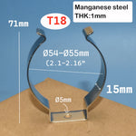 clip support fixation tube led metal argenté montage surface accessoires luminaires intérieur moderne