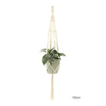 support plante suspendue macramé blanc cassé boho pot fleurs décoration balcon intérieur jardin
