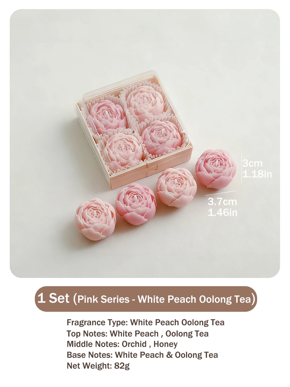 bougies parfumées rose fleur aromathérapie élégantes mariage cadeau femme anniversaire saint valentin