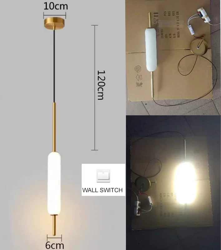 Suspension lumineuse moderne minimaliste blanc doré noir sphères translucides tiges métalliques