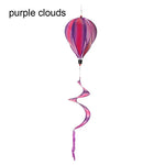 ballon air chaud multicolore rayures paillettes nuages clips décoratif moderne six motifs
