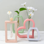 vases silicone couleur vert rose blanc forme coeur rectangle moderne