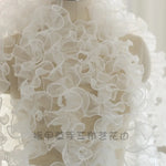 écharpe plissée organza polyester transparente rose vert blanc mariage mode occasionnelle