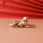 statues égyptiennes sphinx dorées bronze décoratives maison 7.3cm longueur 2.8cm hauteur