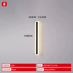 lampe murale extérieure moderne ip65 led ac85265v noir blanc 200082000lm