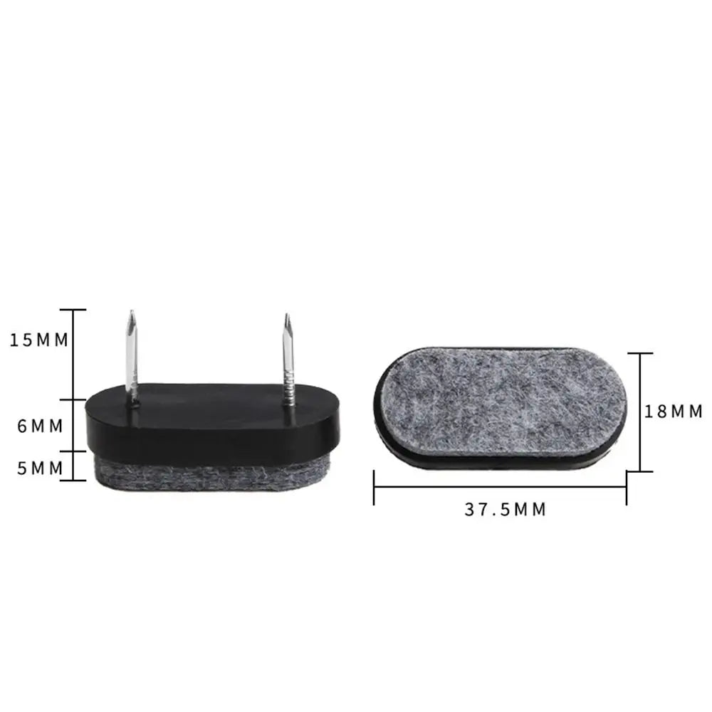 protections meubles antidérapantes moderne feutre épais tissu blanc noir gris fixations