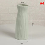 vases résine modernes blanc rose vert orange géométriques ruban jute