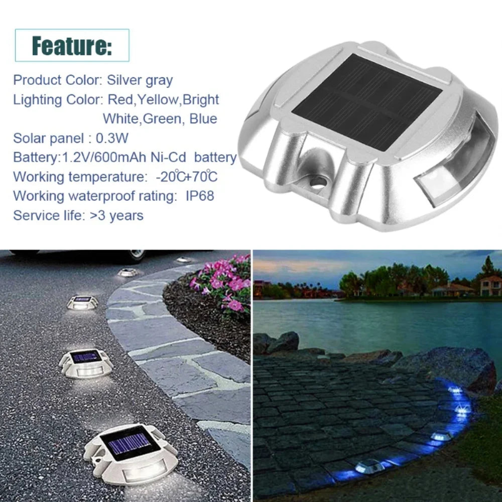 lampe solaire argentaire ip68 batterie panneau solaire led moderneextérieur autonomesansfil