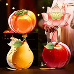 lanternes décoratives fleurs fruits corde rose vert rouge transparent traditionnel anniversaire noël mariage