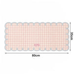 tapis moderne carreaux beige rose bleu adhésif 30x60cm 35x80cm opaquet décors