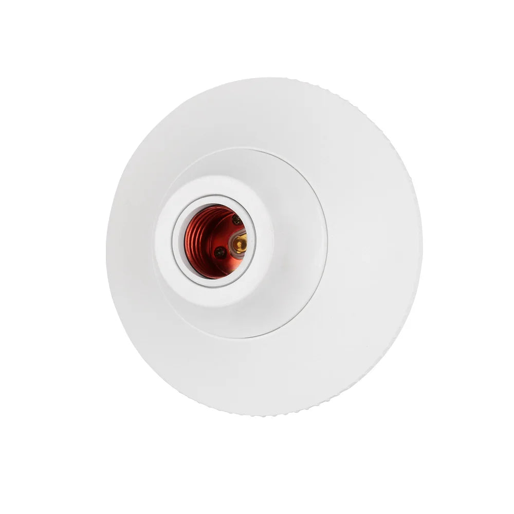 support ampoule e26 e27 blanc noir doré texture mat moderne élégant fixation ab