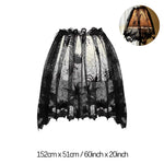 chemin table halloween noir toile araignee araignees etoiles gothique decoration table fête halloween