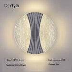 lampe murale moderne gris marbre éclairage quotidien cuisine chambre coucher entrée 9W LED