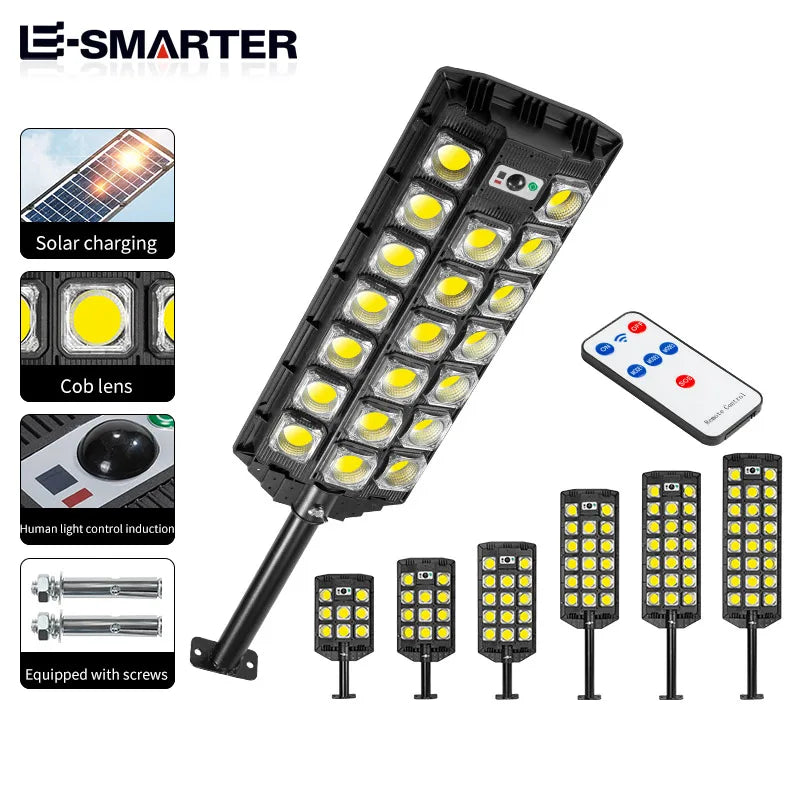 lampe solaire led noir jaune ip66 moderne panneau solaire télécommande rechargeableextérieur