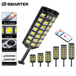 lampe solaire led noir jaune ip66 moderne panneau solaire télécommande rechargeableextérieur