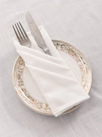 serviettes table lin naturel beige clair classique maison restaurant mariage festive