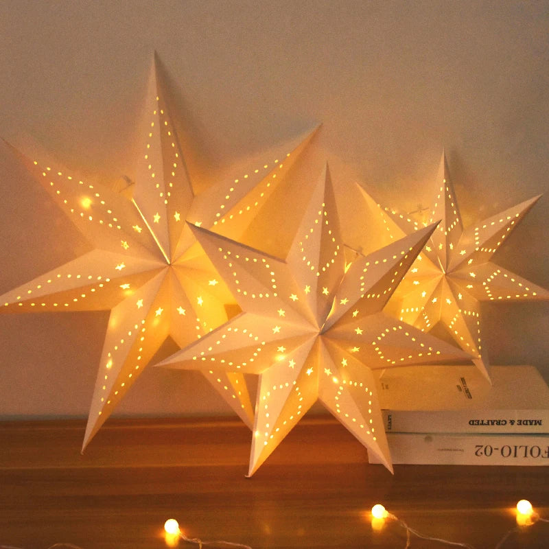 décoration étoiles lumineuses étoiles lunes blanc moderne filament lumineux occasion fête mariage