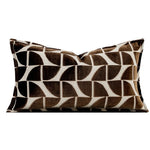 housse coussin jacquard géométrique or blanc moderne décoration canapé chaise maison carré polyester