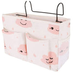 Sac rangement multi usages blanc rose bleu nuages souriants pliable moderne