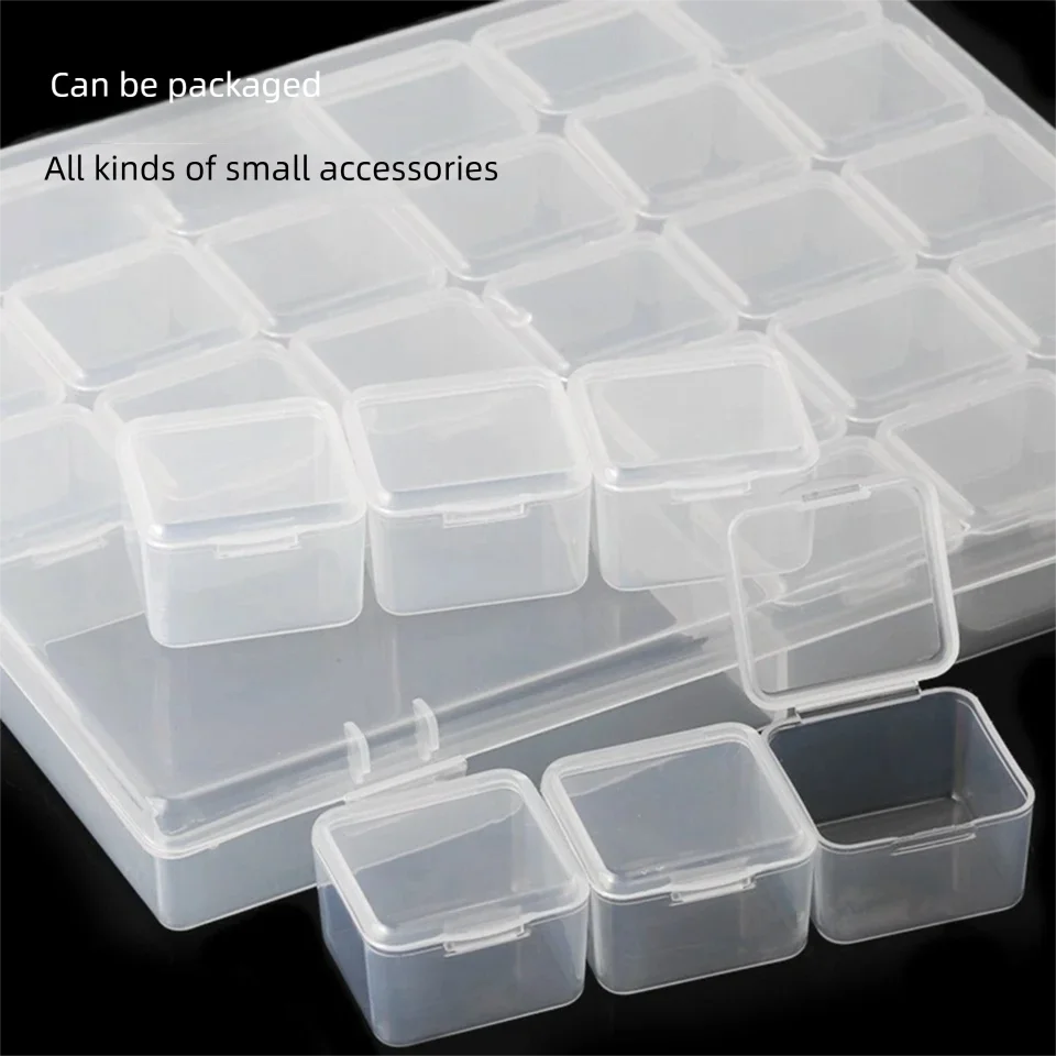 boîtes rangement transparentes modernes compartiments ajustables outils bijoux accessoires organisation pratique clips fermeture