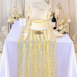 chemin table violet paillettes argent festif élégant hiver été solide polyester 30x183cm bleuclair