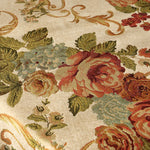 Magnifique tapisserie florale ornée de fleurs épanouies aux couleurs chaudes et élégantes.