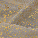 rideau semi transparent moderne paillettes dorées annaux métalliques salon maison polyester 100%