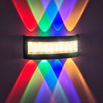 appliques murales led modernes rgb noir lumiere arc ciel texturées semi transluce