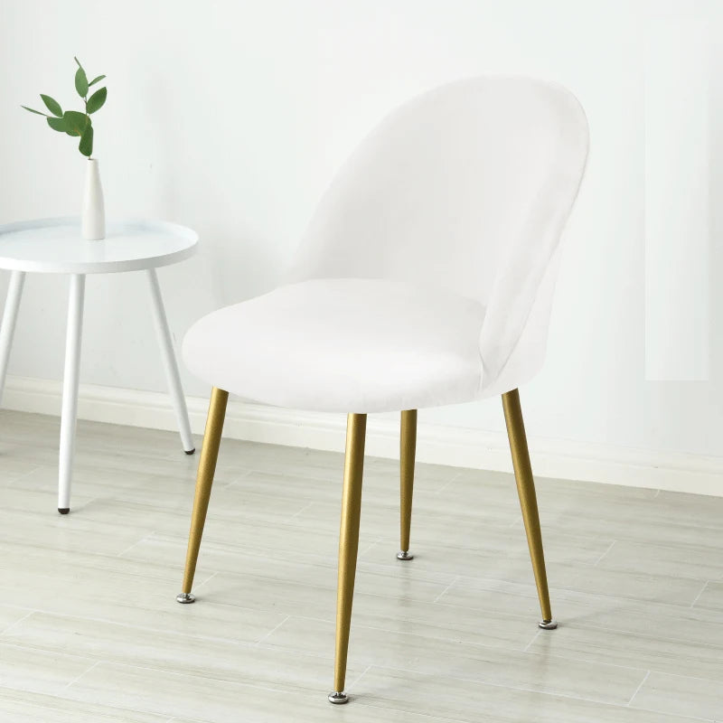 housses chaise velours moderne gris rose vert beige bleu élasthanne polyester